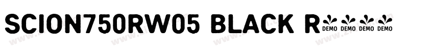 Scion750RW05 Black R字体转换